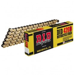 Αλυσίδα κινήσεως DID 420 (D) Χρυσή x 130 Links  